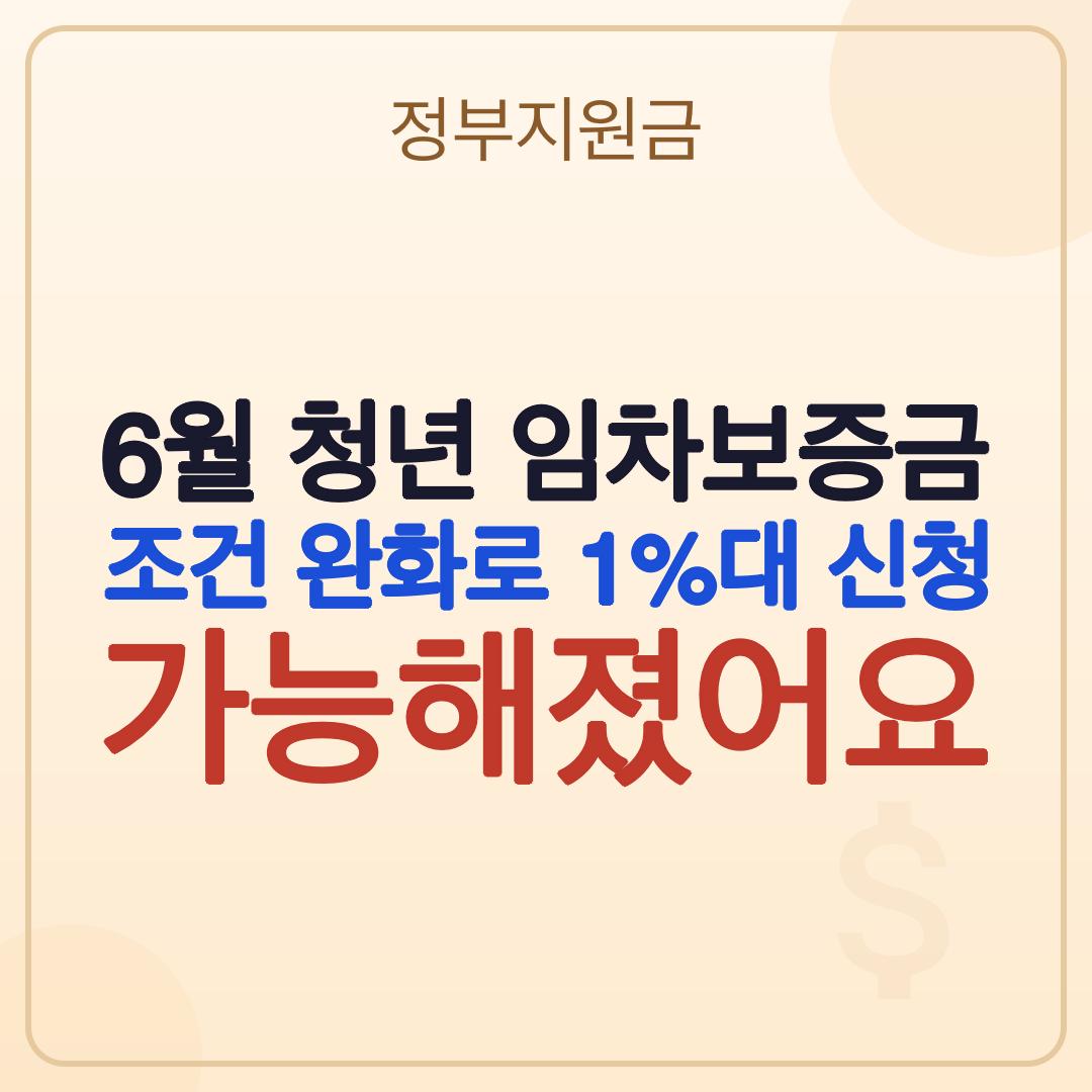 2026년 6월 청년 임차보증금 대출, 조건과 신청 방법 썸네일